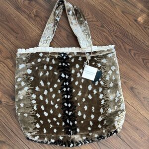 👜 Sara Marina Collection Handmade Fawn Print Tote Bag